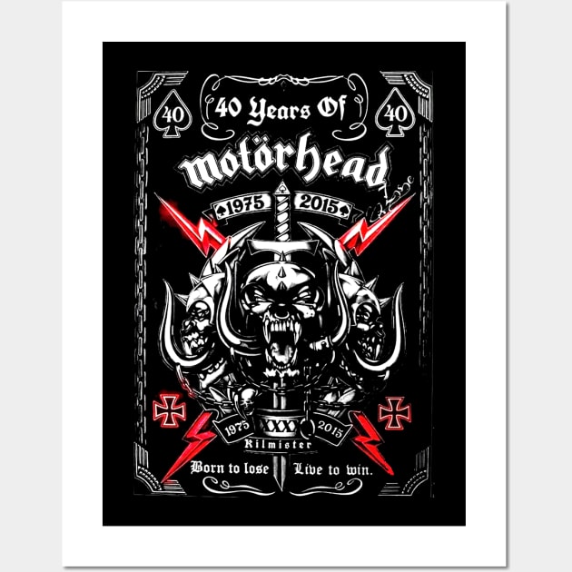 MOTORHEAD 40 YEARS Wall Art by METERKUBIK BEKASI